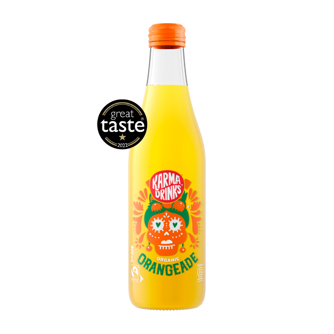 Orangeade [24 Bottles] Organic Karma Drinks UK