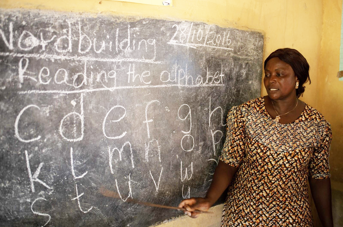 the more Karma you drink, the more teachers teach, and the more schools get built