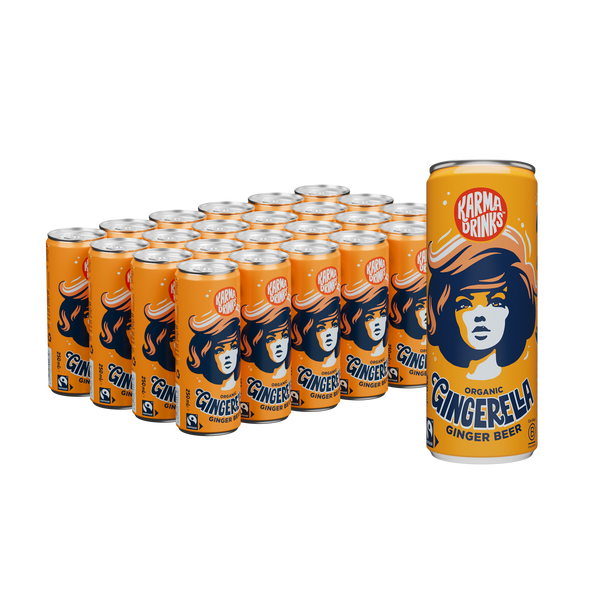 Gingerella Ginger Beer [24 Cans] Organic