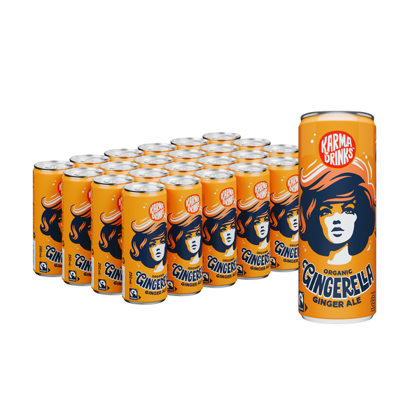 Gingerella Ginger Ale [24 Cans] Organic