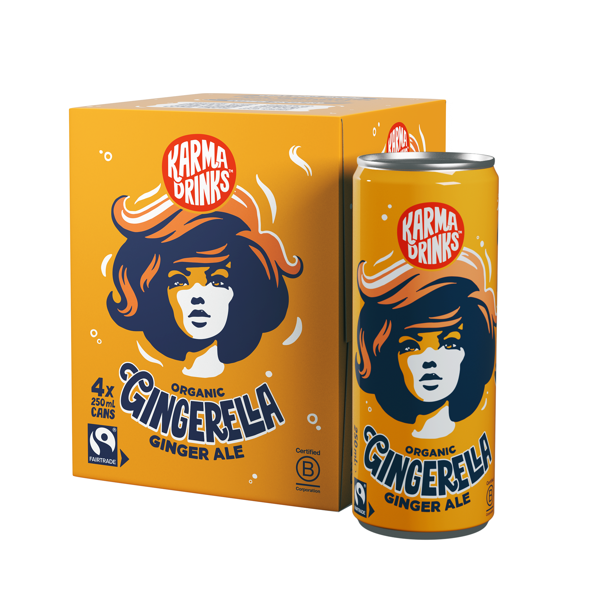 Organic Gingerella Ginger Ale 4pk