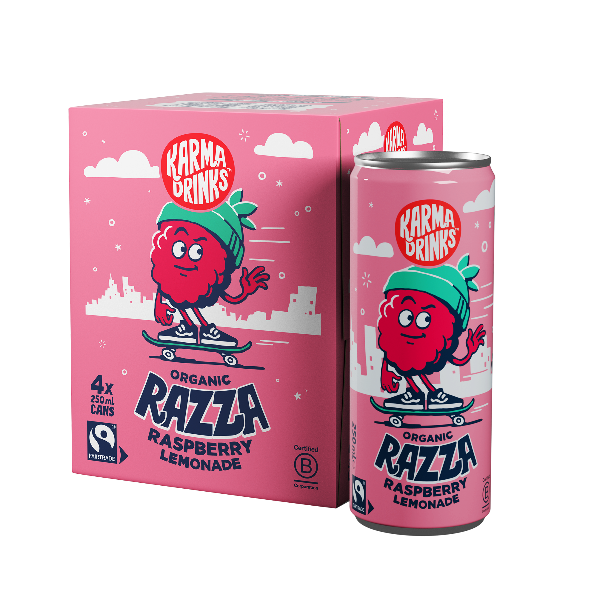 Organic Razza Raspberry Lemonade 4pk