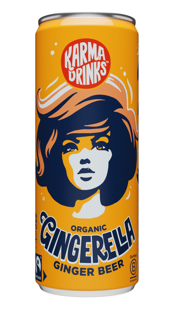 Gingerella Ginger Beer [24 Cans] Organic